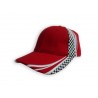 Cap - mod. 4083:Red, Cotton, White